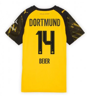 Borussia Dortmund Maximilian Beier #14 Hjemmebanetrøje Dame 2025-26 Kortærmet